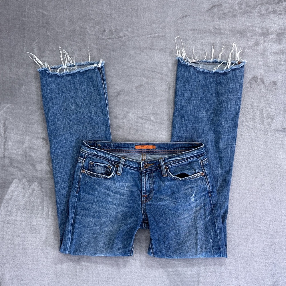 Vigoss Bootcut Jeans Women’s Size 9 / 30 Medium Wash Frayed Hem